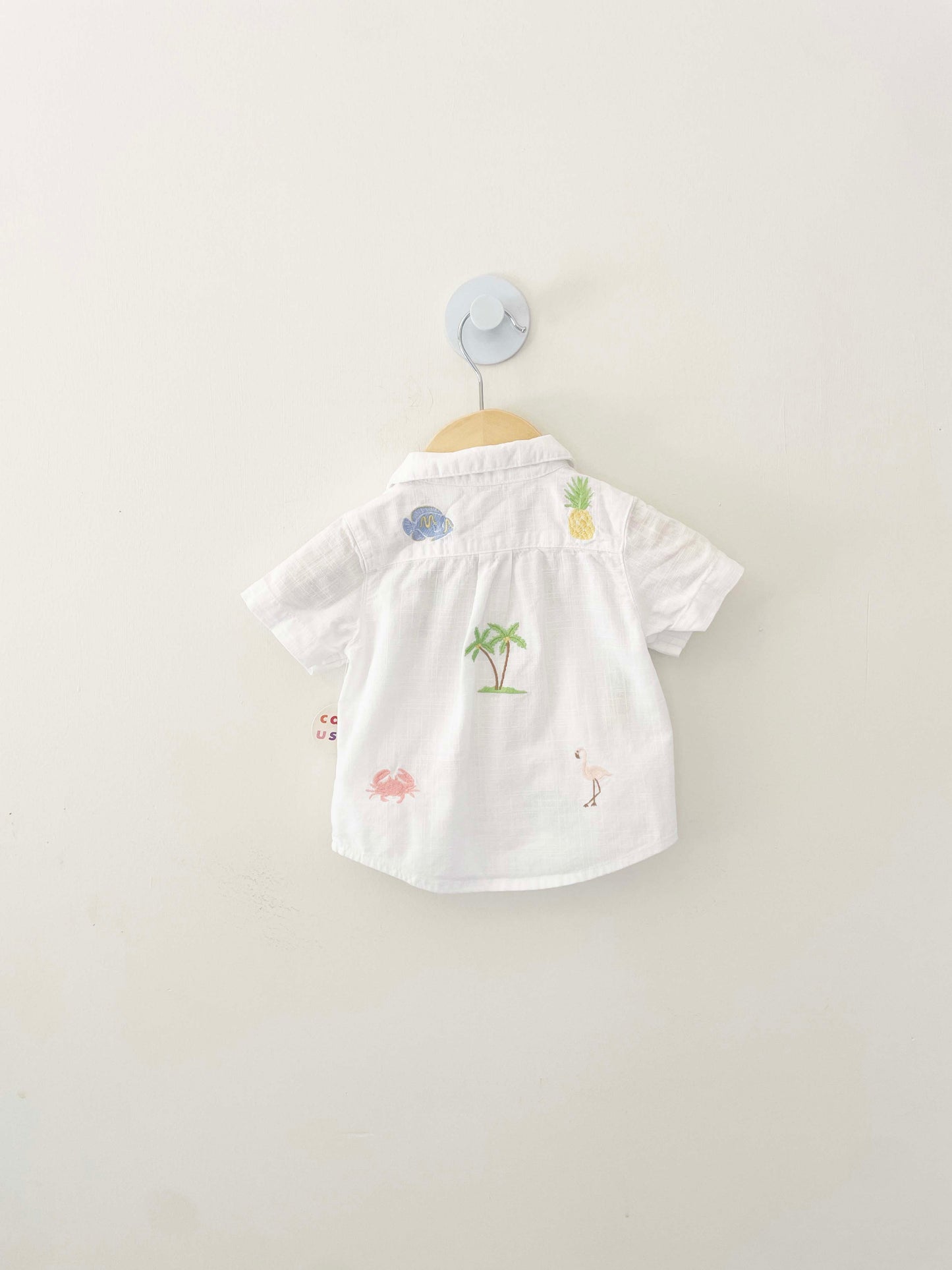 Janie & Jack Embroidered Linen Set / 3-6M