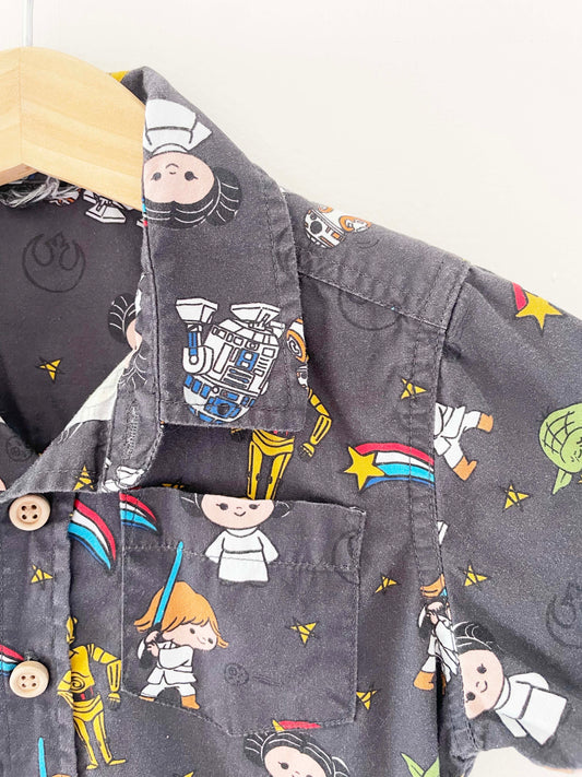 Star Wars Graphic Button Down / 2Y