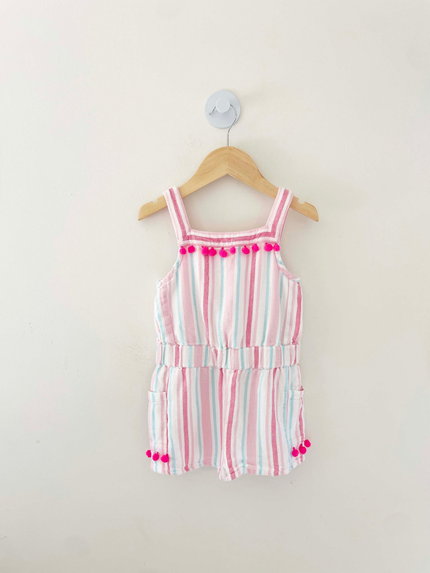 Egg New York Pom Pom Romper / 4Y
