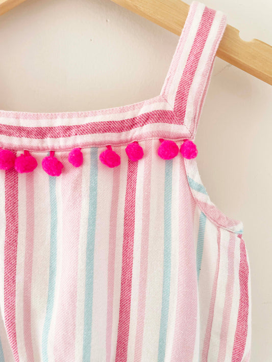 Egg New York Pom Pom Romper / 4Y