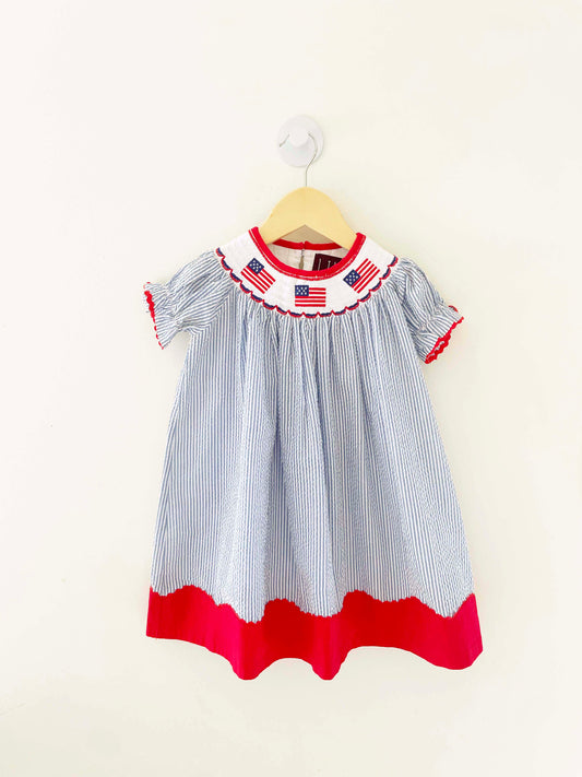 Lil Cactus Seersucker Dress / 2Y