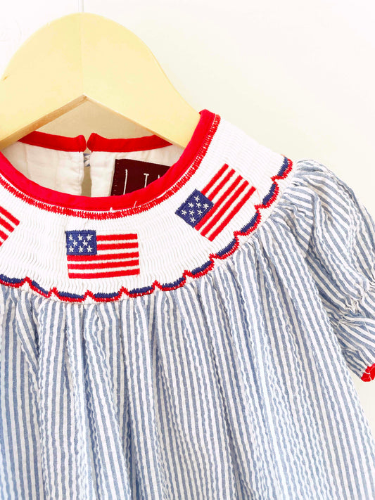Lil Cactus Seersucker Dress / 2Y