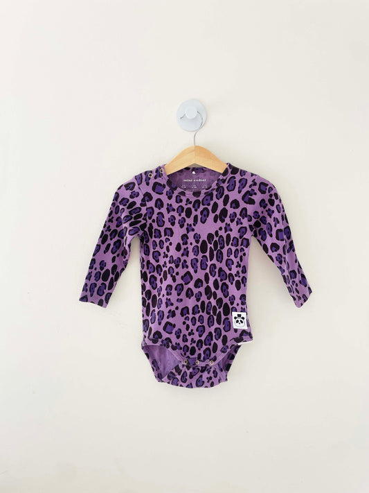 Mini Rodini Leopard Onesie / 9-18M