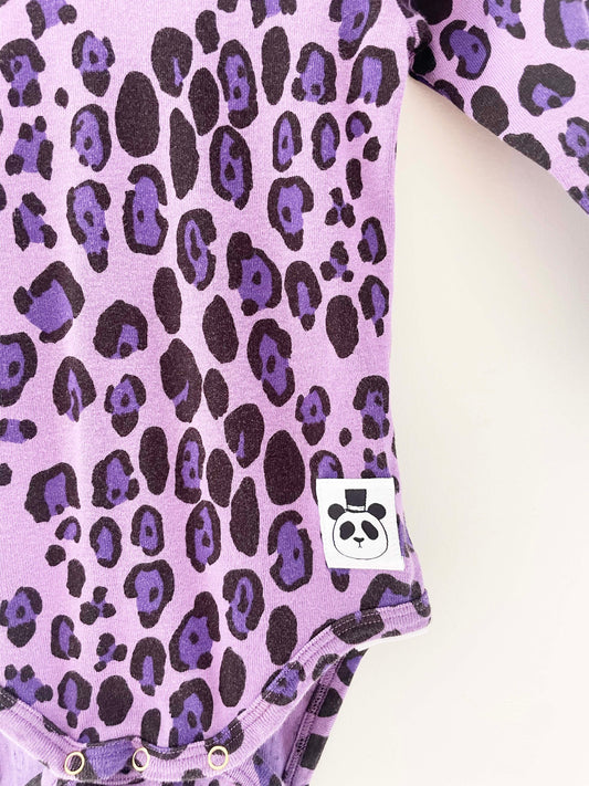 Mini Rodini Leopard Onesie / 9-18M