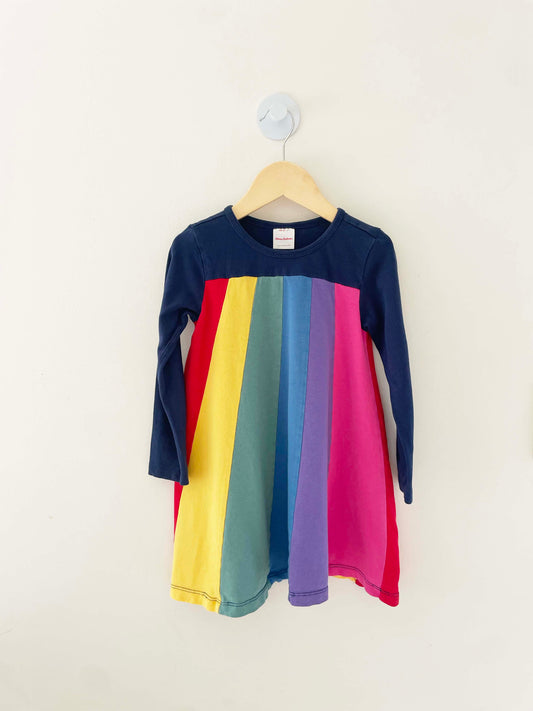 Hanna Andersson Rainbow Dress / 4Y