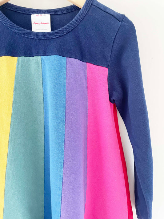 Hanna Andersson Rainbow Dress / 4Y