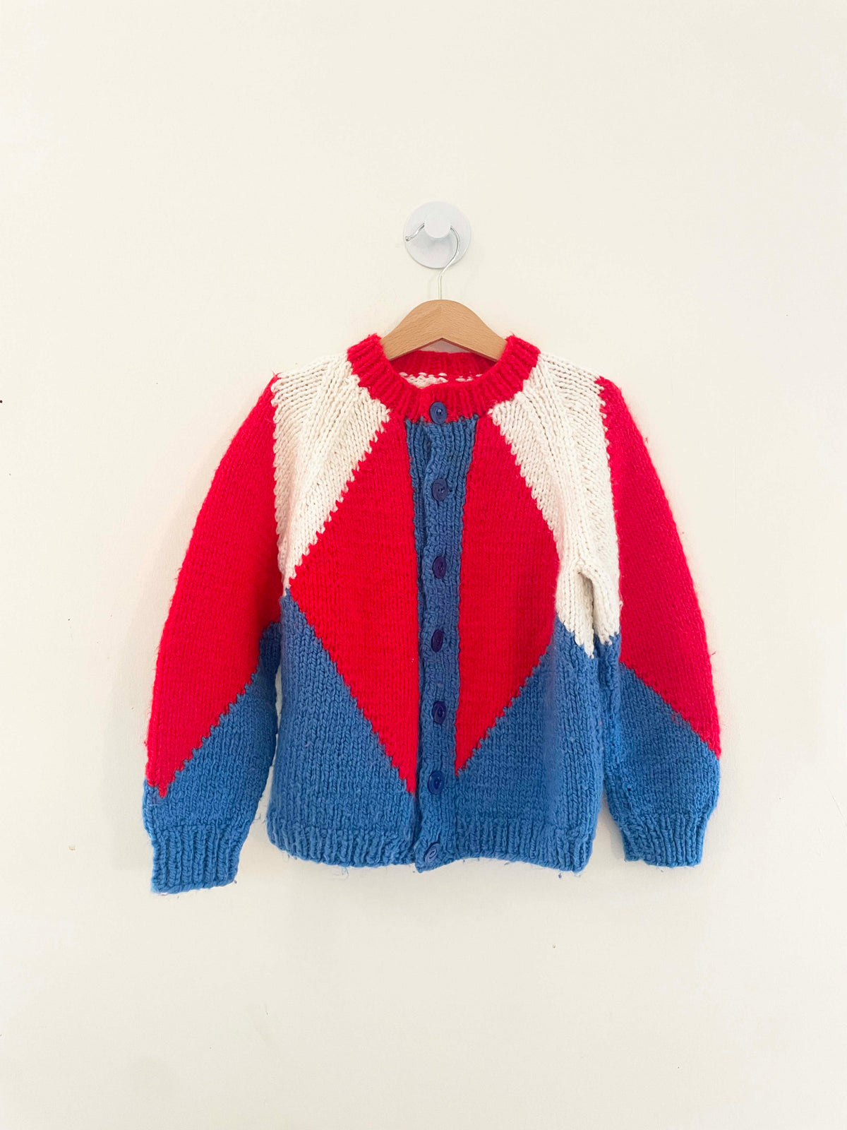 Handmade Knit Cardigan / 6-8Y
